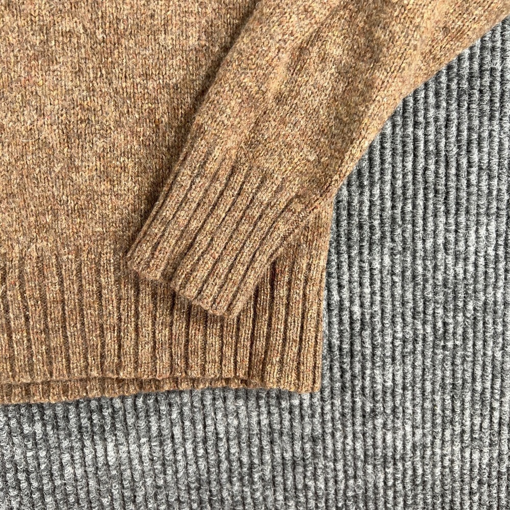 Vintage Robert Bruce Wool Sweater Mens Large Brown Long Sleeve V Neck Casual - Picture 5 of 11